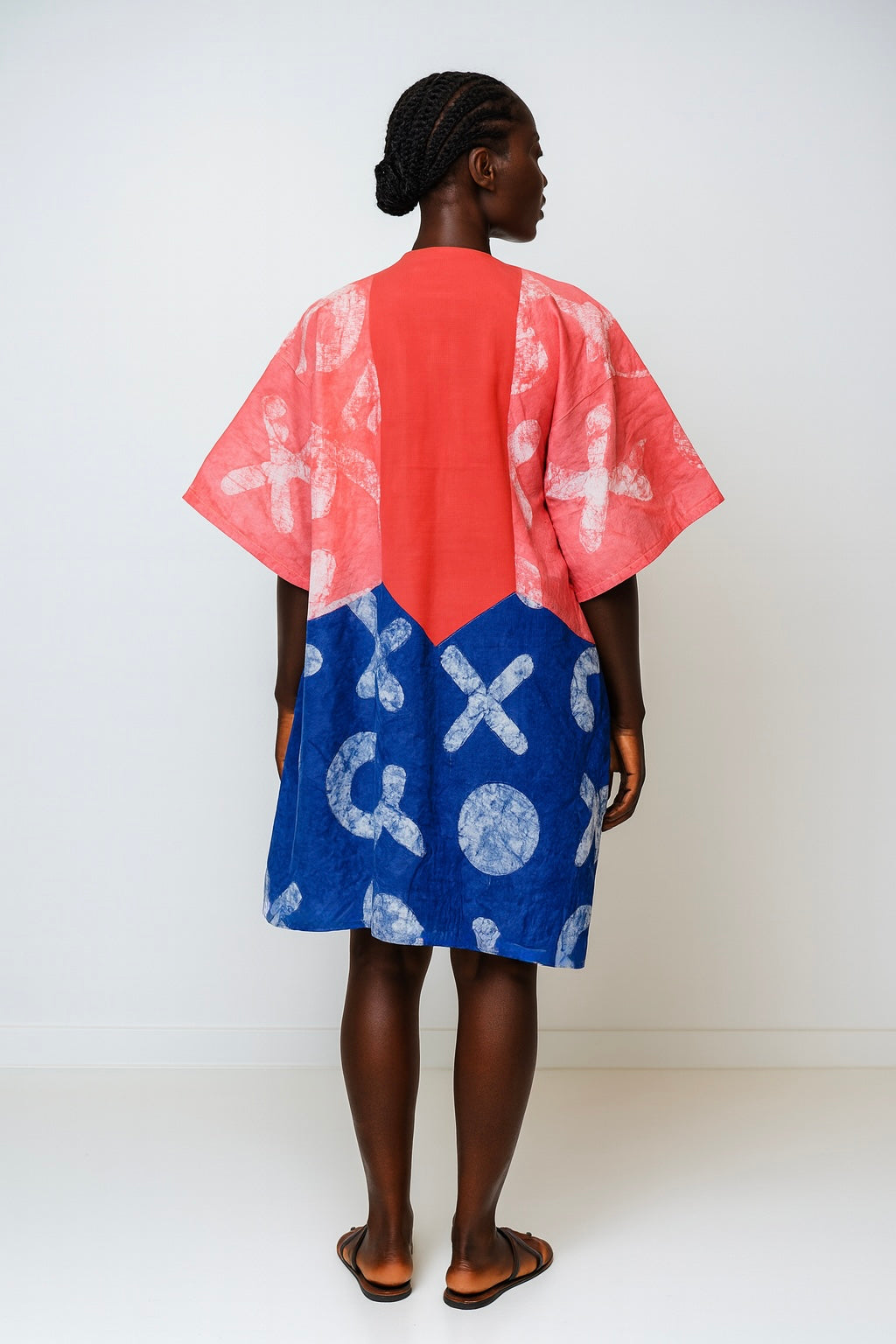 Kano Rose Bubu – Hand-Dyed Kaftan in Blush & Crimson