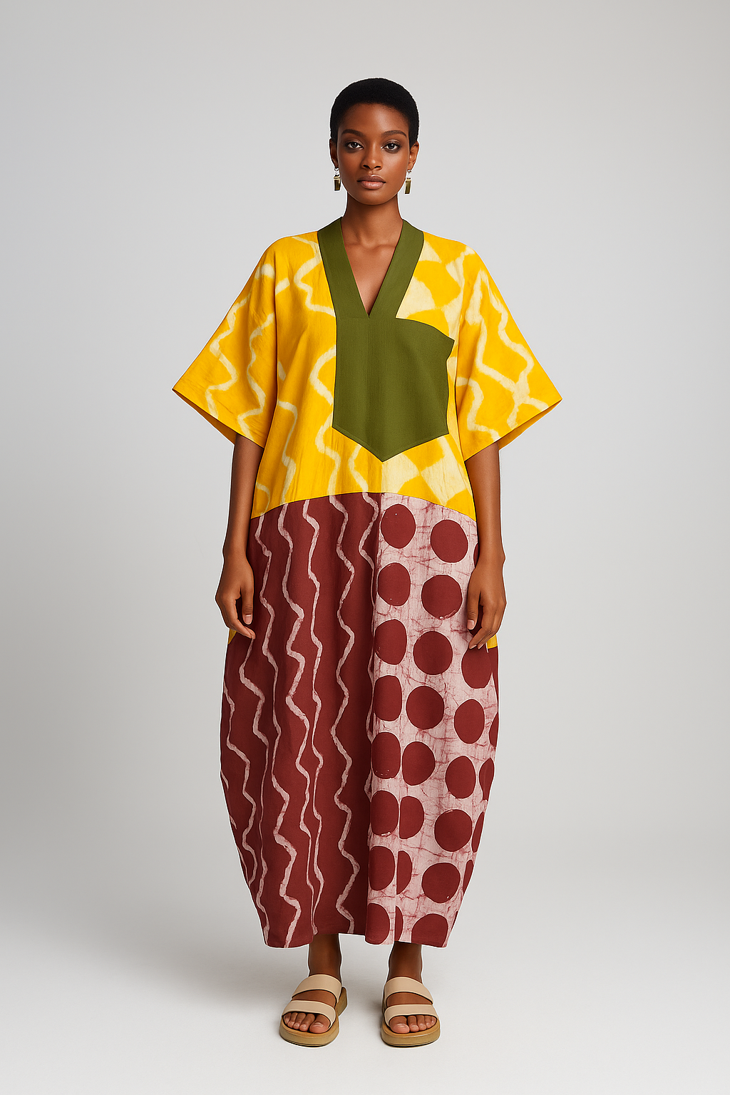 The Kaduna Solstice Kaftan – Golden Ember