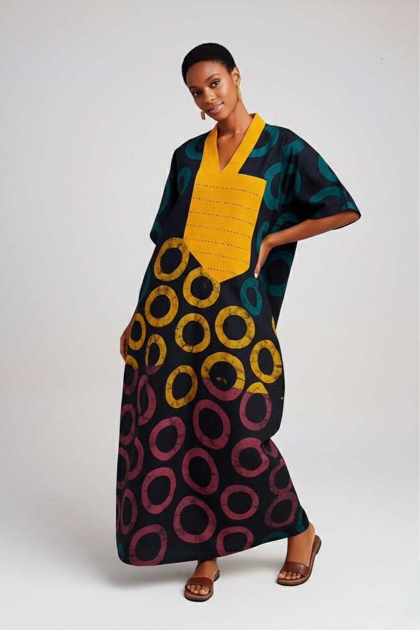 The Lagos Orbit Kaftan – Celestial Harmony